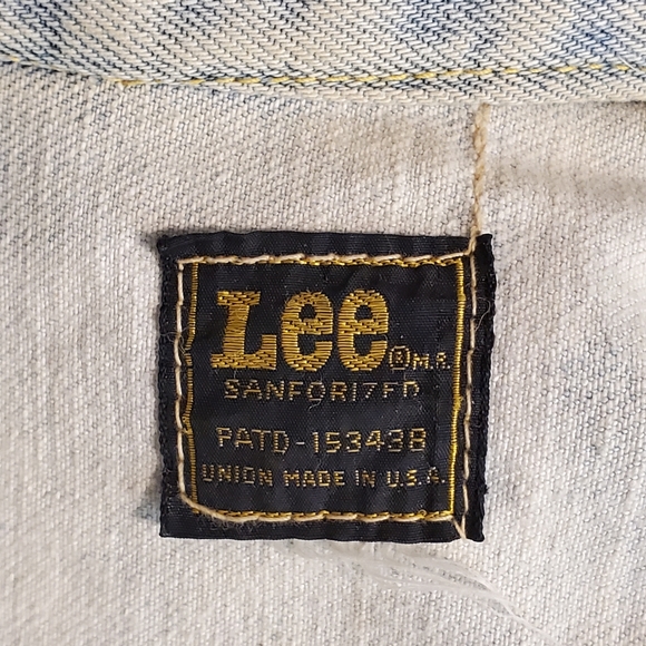 LEE Sanforized Denim Acid Wash Jacket USA 70s - Picture 6 of 12
